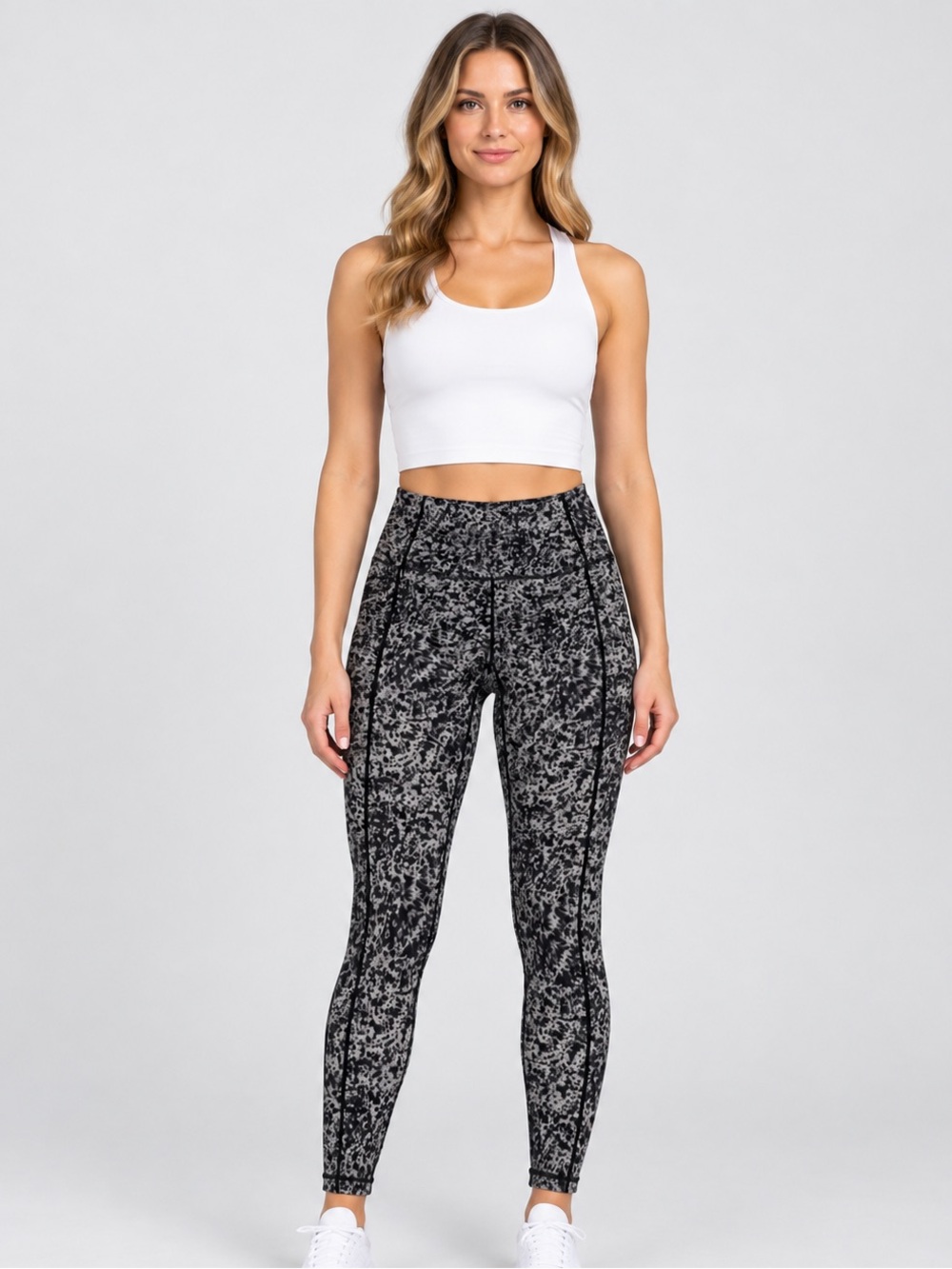 Zella High Waist Abstract Print Leggings Medium. AAA0190